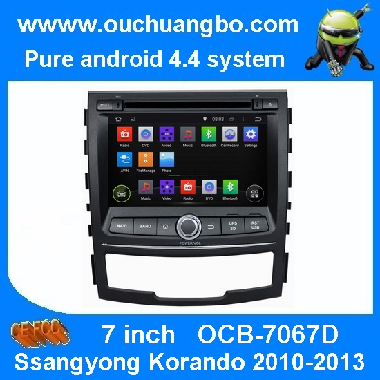 Ouchuangbo Auto GPS Satnav DVD System for Ssangyong Korando 2010-2013 Android 4.4 Radio Pl