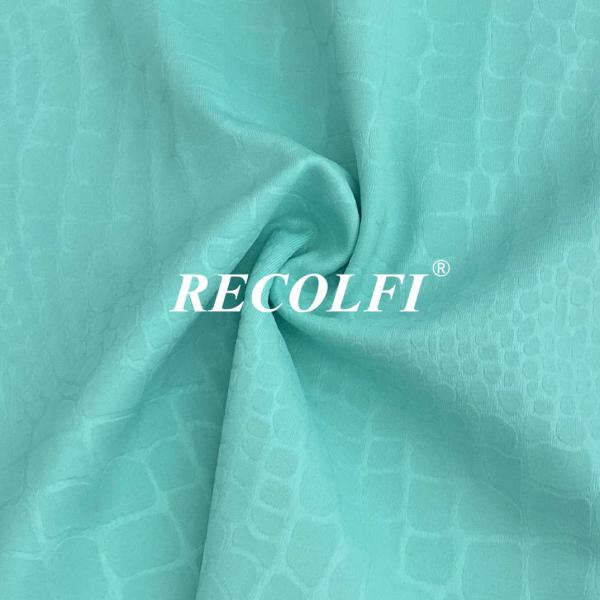 Buy cheap Embossed Print Activewear Recycled Knit Fabric Syretch Cycling Wear from wholesalers
