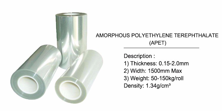 Super clear Rigid Plastic PET film rolls for folding box
