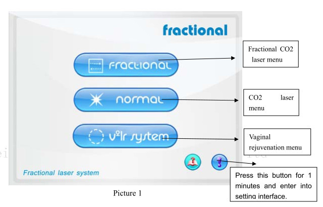 Multifunction Co2 Fractional Laser Machine 10600nm Pain - Free