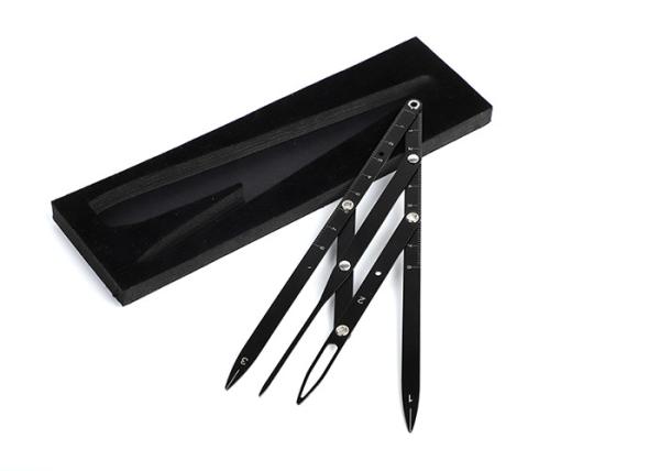 Black Ratio Caliper Tattoo Accessories Microblading Permanent Makeup Measure