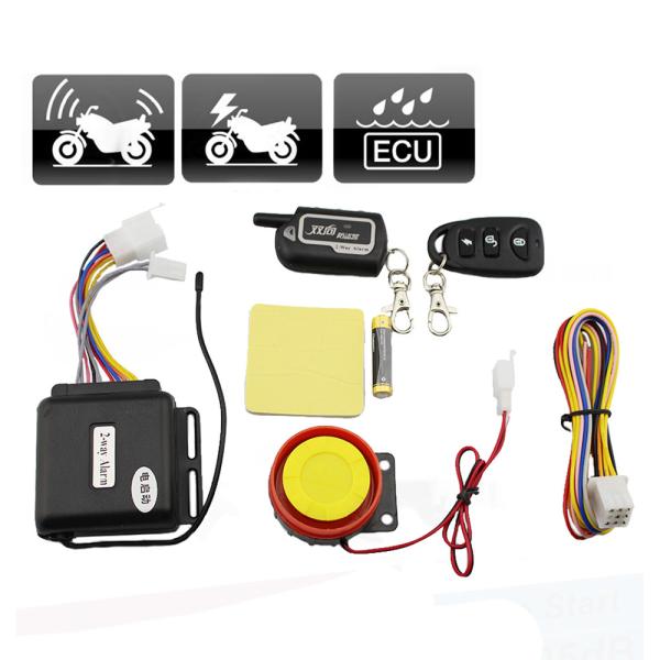 Buy cheap Plastic 315.5MHZ Vibration Motorcycle 2 Way Alarm 12V With Battery from wholesalers