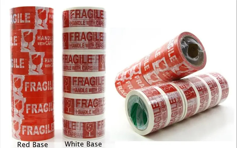 Hot Sales Custom Logo Printed Bopp Packing Tape Custom Logo Printed Bopp Packing Tap Warning Tape FRAGILE