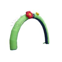 Buy cheap 0.9mm PVC Inflatable Advertising Arch / Rainbow Arch With Beautiful Flowers product