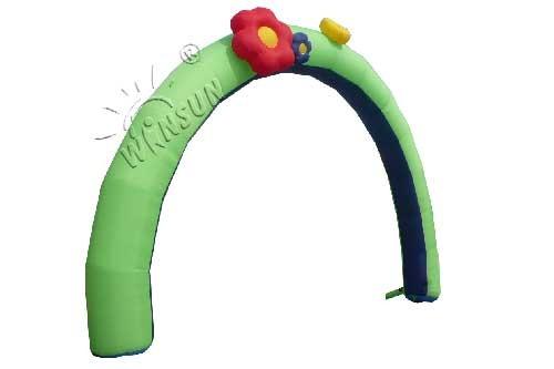 Buy cheap 0.9mm PVC Inflatable Advertising Arch / Rainbow Arch With Beautiful Flowers from wholesalers