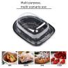 Buy cheap Disposable Plastic Takeaway Packaging Sushi Container Round Party Tray from wholesalers