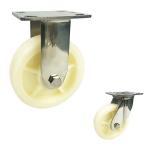 8" Solid PA 880LBS Capacity 304 Stainless Steel Double Brake Swivel Casters