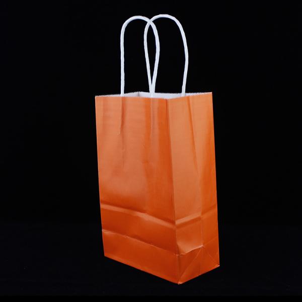 Buy cheap Recyclable Foil Lined Paper Bags With Handle Kraft Food Take Away Packing from wholesalers