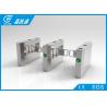 Buy cheap Automatic IR Sensor Waist Height Turnstile , Magnetic Traffic Stainless Steel Turnstiles from wholesalers