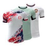 Polyester Player Version Jersey Short Sleeve 140gsm / 145gsm Standard Thickness