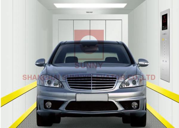 Buy cheap VVVF Door Drive Motor 3200kg Car Elevator With Down Lamp from wholesalers