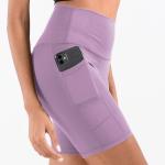High Waisted Active Yoga Shorts Animal Print Workout Shorts Squat Proof Leopard