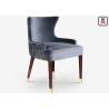 Buy cheap Luxury Golden Wood Restaurant Chairs With Custom Made Cushion Color For Hotel from wholesalers