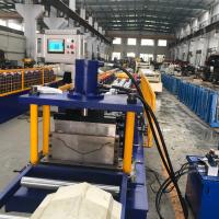 Buy cheap 0.4-0.7mm Metal Steel Roof Rain Gutter Roll Forming Machine PPGI GI Building Material product
