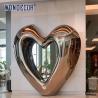Buy cheap 170cm Large Outdoor Garden Forged Metal Abstract Heart Shaped Stainless Steel Sculpture from wholesalers