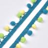 Buy cheap 20KJ36 Macrame Cotton 3cm Pom Pom Fabric Trim from wholesalers