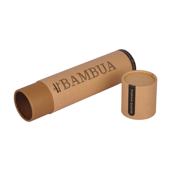 Buy cheap Matte Surface Brown Kraft Cardboard Paper Tube Gift Wine Packaging from wholesalers