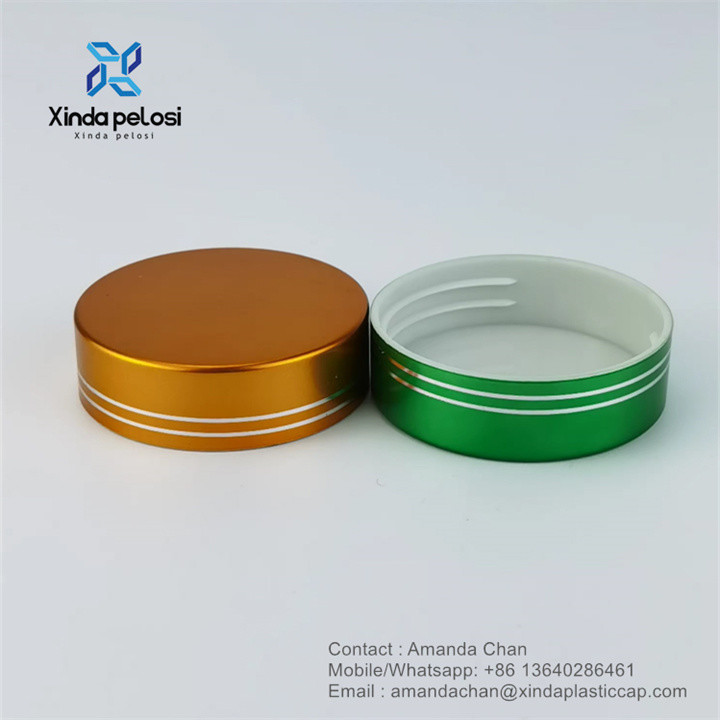 Custom Color Aluminum Screw Lid For Cosmetic Bottle Cap Lids Caps