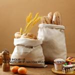 Burlap Linen Bread Bag Cloth Bread Bags, Linen Bread Bags Large Reusable Bread