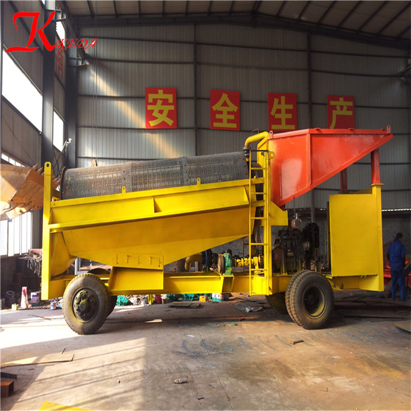 115m3/H Gold Mining Machine Trommel Sieving 85kw 8m Length Gold Trommel Screen
