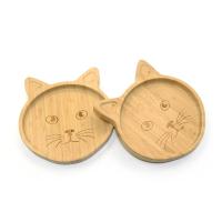 Buy cheap Divided Bamboo Kids Suction Plate Stay Put 215g Tiger Shaped product