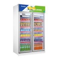 Buy cheap 1000L Commercial Beer Coolers , Stainless Steel Upright Double Door Display product