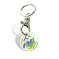Buy cheap keychain trolley coin , semi-cloisson keyring , soft enamel keychain product