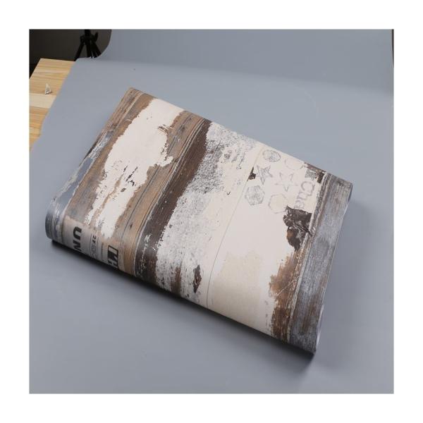 Buy cheap Self-Adhesive Removable Wood Peel and Stick Wallpaper Decorative Wall Covering Vintage Wood Panel Interior Film for Walls from wholesalers