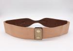 Durable Ladies Elastic Stretch Belts , Womens Wide Brown Belt For Dress