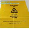 Buy cheap biohazard plastic waste bags clinical disposal bags in yellow color, heavy duty red medical biohazard garbage trash bags from wholesalers