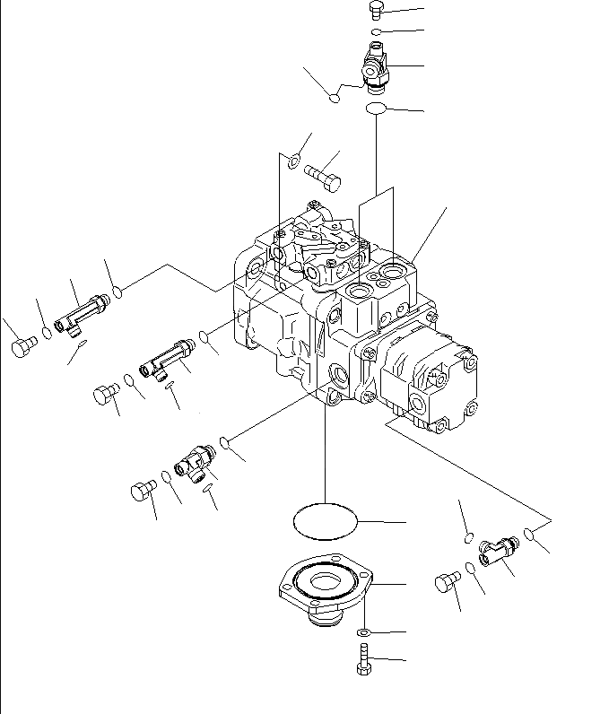 708-3S-00513 Excavator Hydraulic Pump For Komatsu PC35MR-2 Hydraulic Pump 2