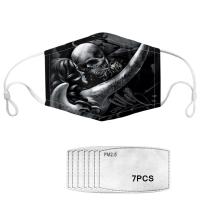Buy cheap 3D Sugar Skull Printed Reusable Face Mask Coverings product