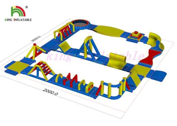 0.9mm PVC Tarpaulin Inflatable Water Parks Durable Floating Water Games