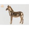 Buy cheap Decorative Gold Leaf Polyresin Animal Figurines Horse Sculpture Table Statue from wholesalers