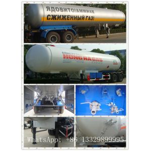 Buy cheap hot sale ASME standard LPG gas propane tank trailer, best price new brand 56cbm 3 Axle LPG tank trailer for sale from wholesalers