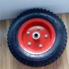 Buy cheap 350-6 Red Steel Rim Pneumatic Trolley Wheels Rubber Pneumatic Sack Truck Wheels from wholesalers