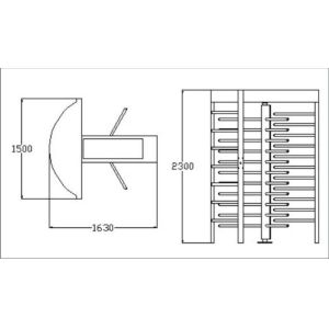 Buy cheap LED Display Full Height Turnstile Security Ent from wholesalers