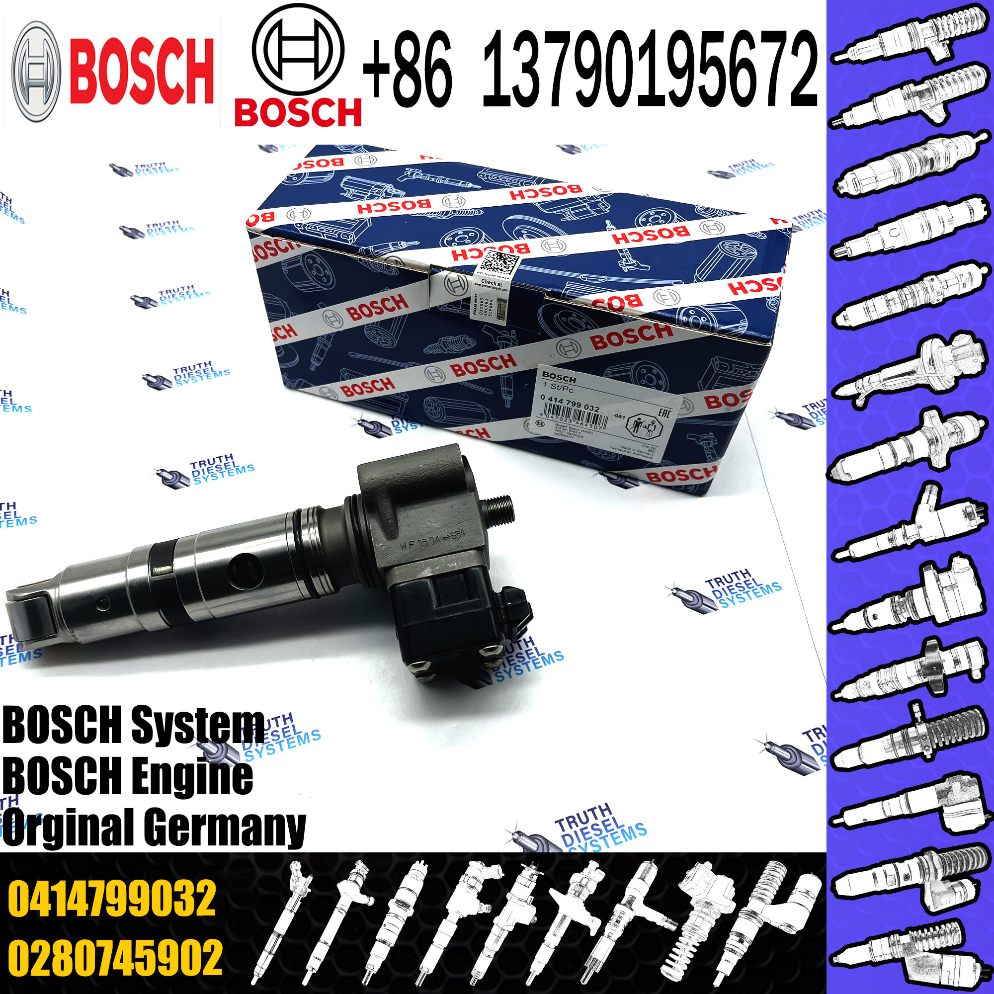 Fuel Injection Unit Pump 0414799017 0414799032 A0280749102 0414799015