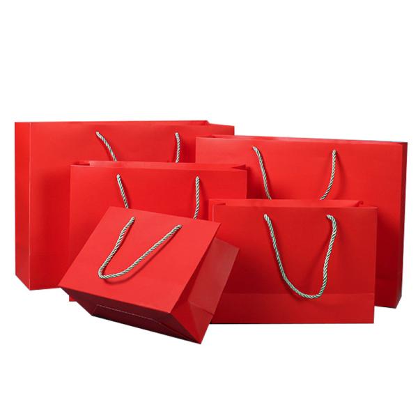 Buy cheap 210gsm Cardboard Printed Paper Gift Bags Colored Promotional Gift Bags from wholesalers