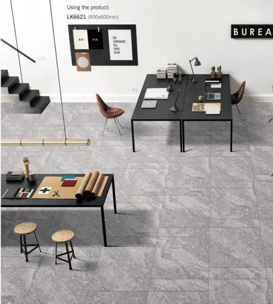 Buy cheap Wear-Resistant 600x600mm Exterior Wall Tile And Light Gray Full Body Porcelain Tiles For Shopping Mall And House from wholesalers