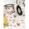 Buy cheap Flower Printed Personalized Organza Ribbon 4cm Flora Ivory Organza Ribbon from wholesalers