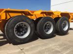 Tri Axles 40ft Yellow Color Skeleton Semi Trailer For Container