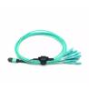 Buy cheap OM3 MPO - LC Fiber Optic Patch Cord 3.0mm 12 Core from wholesalers