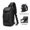 Buy cheap Factory wholesale custom LOGO fashion anti theft men customized waterproof shoulder chest crossbody sling bag for men from wholesalers