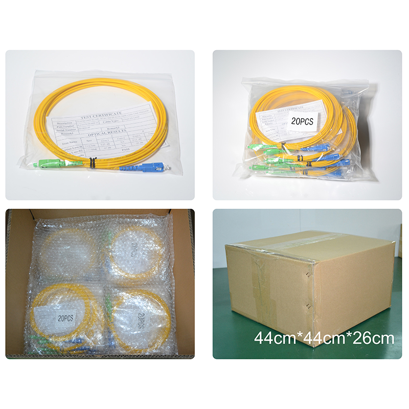 9/125 Single Mode Fiber Optical Cable Duplex ST LC FC SC - SC UPC