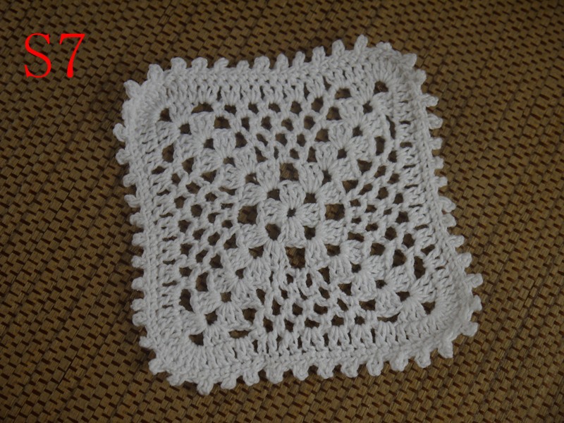 Crochet dinner table mat fabric doilies cup pot pad lace doily, Handmade Crochet Tablecloth, Doily