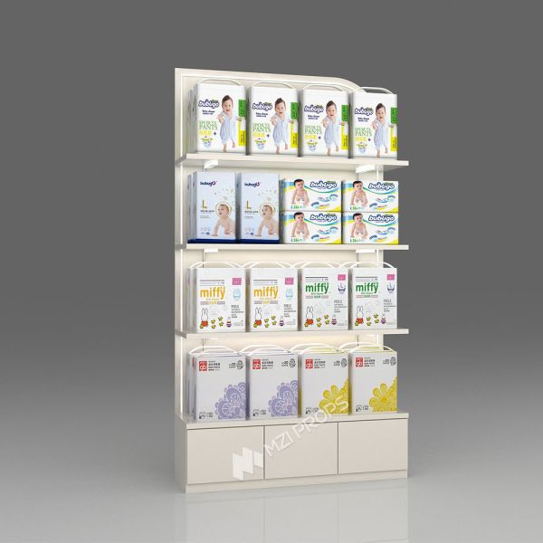 Maternity Shop Display Rack Modern Style High Cabinet for Baby Shop Display Furniture