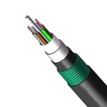 MDPE/HDPE Armored Outdoor Fiber Optic Cable Direct Burial 36 Core GYTA53