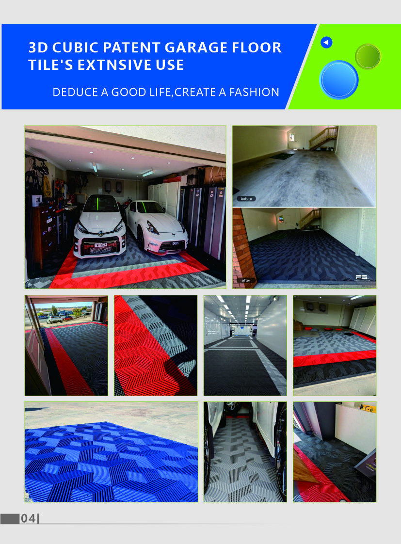 High Durability Black Garage Floor Tile With 2500 Lbs Weight Capacity And Impact Resistance