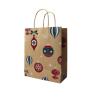 Buy cheap Environmentally Paper Carrying Shopping Bags Brown Flexo printing With Logo from wholesalers
